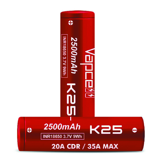 VAPCELL BATERIA K25 18650 RED