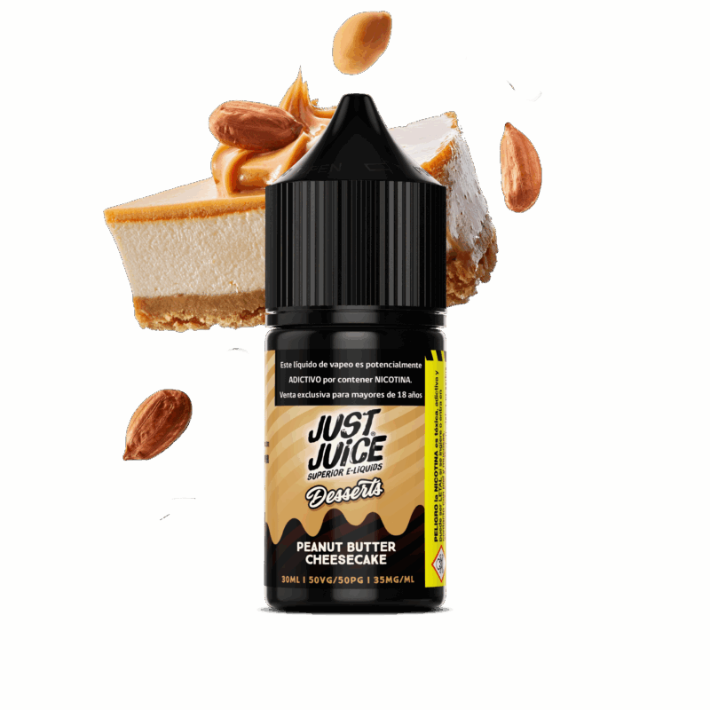 JUST JUICE DESSERT PEANUT BUTTER CHEESECAKE SALT NIC 30ML - 35MG