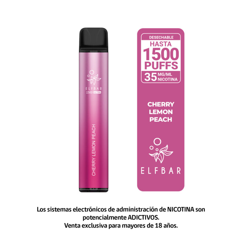 Desechable ELFBAR - Cherry Lemon Peach - 1500 Puff