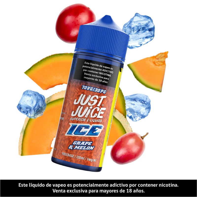 JUST JUICE GRAPE MELON SUPER ICE 120ML - 3MG