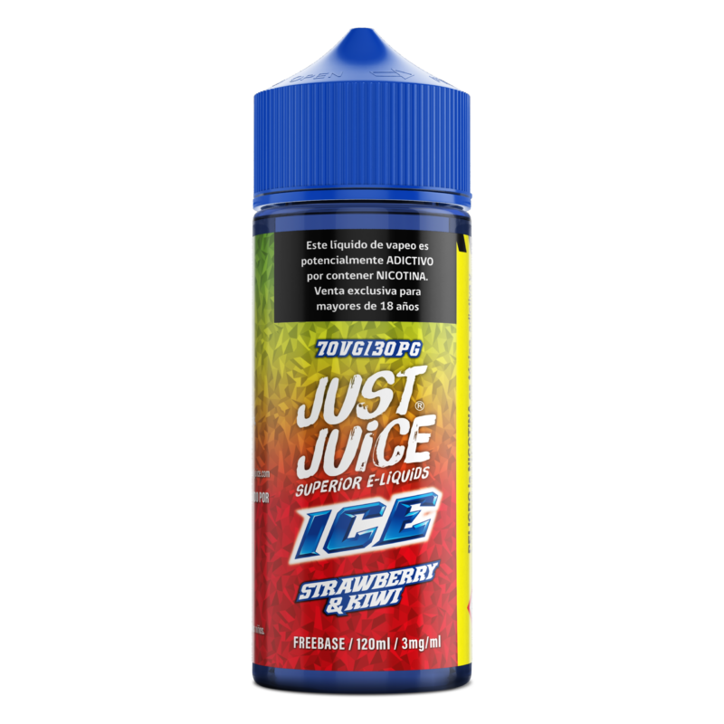JUST JUICE STRAWBERRY KIWI SUPER ICE 120ML - 3MG
