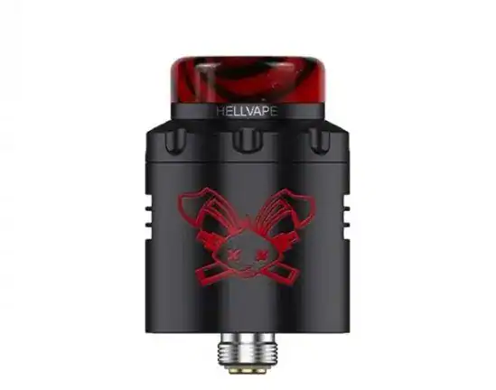 HELLVAPE DEATH RABBIT V3 RDA - BLACK RED