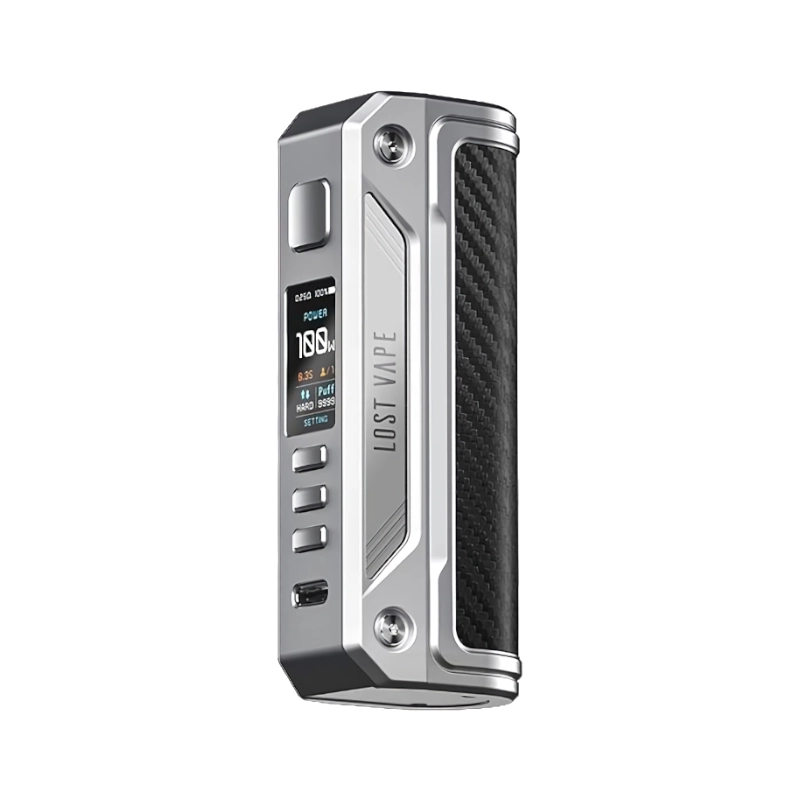 LOST VAPE THELEMA SOLO 100W MOD - SS CARBON FIBER